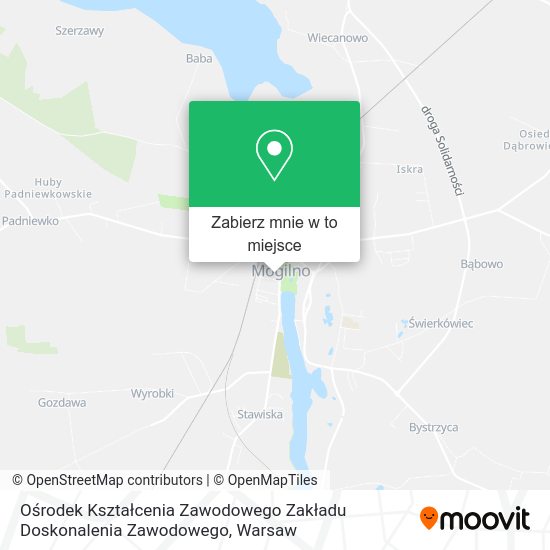 Mapa Ośrodek Kształcenia Zawodowego Zakładu Doskonalenia Zawodowego