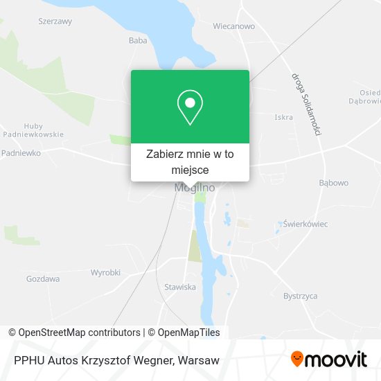 Mapa PPHU Autos Krzysztof Wegner