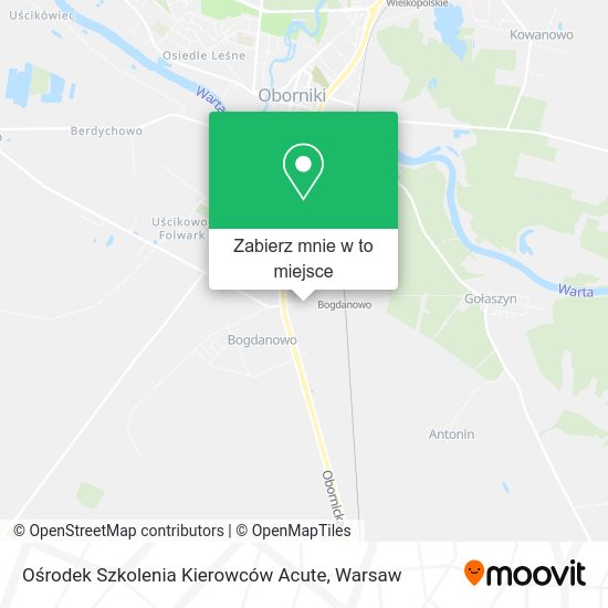 Mapa Ośrodek Szkolenia Kierowców Acute