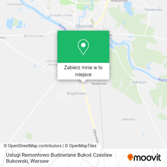 Mapa Usługi Remontowo Budowlane Bukoś Czesław Bukowski