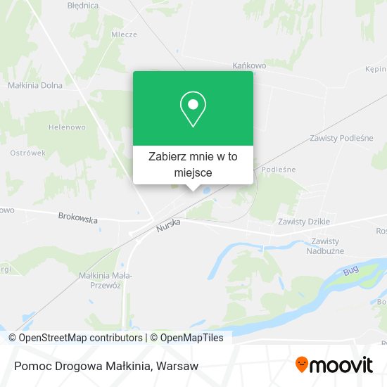 Mapa Pomoc Drogowa Małkinia