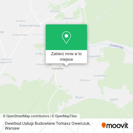 Mapa Owerbud Usługi Budowlane Tomasz Owerczuk