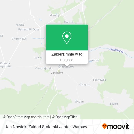 Mapa Jan Nowicki Zakład Stolarski Janter