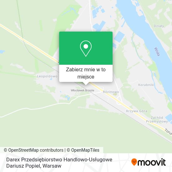 Mapa Darex Przedsiębiorstwo Handlowo-Usługowe Dariusz Popiel