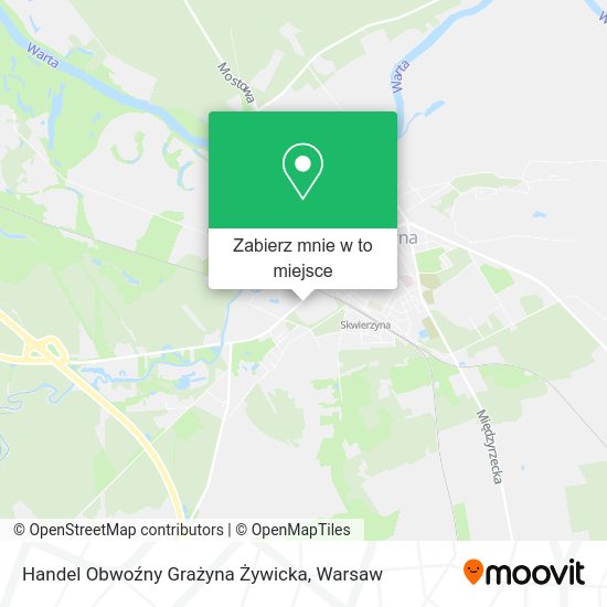 Mapa Handel Obwoźny Grażyna Żywicka