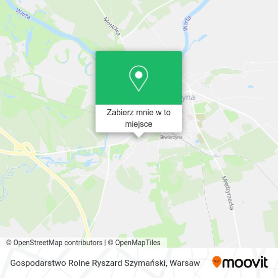 Mapa Gospodarstwo Rolne Ryszard Szymański