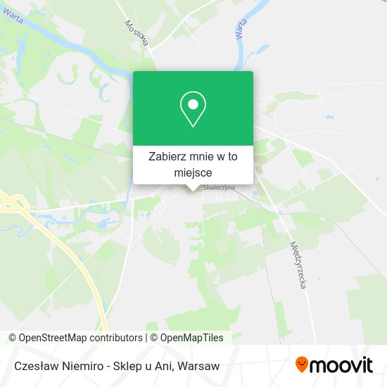 Mapa Czesław Niemiro - Sklep u Ani