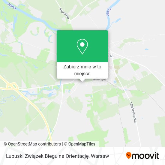 Mapa Lubuski Związek Biegu na Orientację