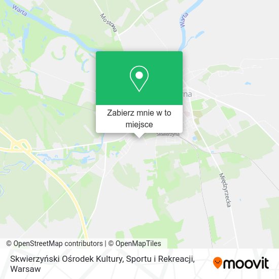 Mapa Skwierzyński Ośrodek Kultury, Sportu i Rekreacji