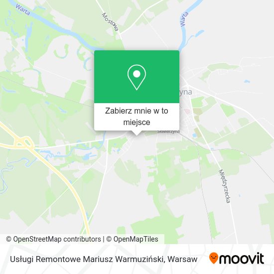 Mapa Usługi Remontowe Mariusz Warmuziński