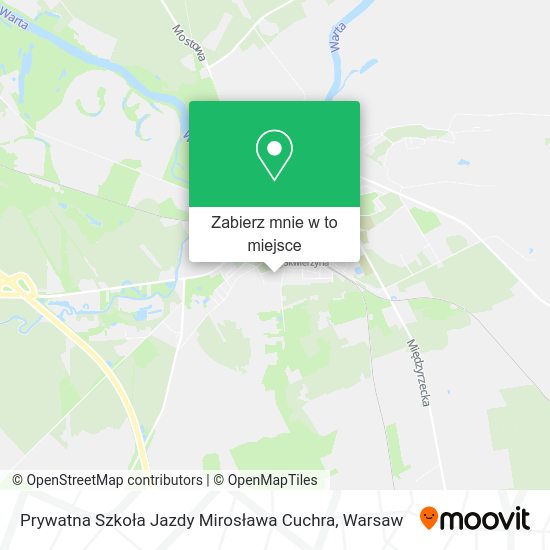 Mapa Prywatna Szkoła Jazdy Mirosława Cuchra