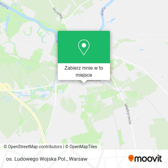 Mapa os. Ludowego Wojska Pol.