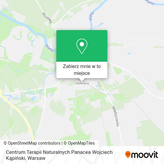 Mapa Centrum Terapii Naturalnych Panacea Wojciech Kąpiński