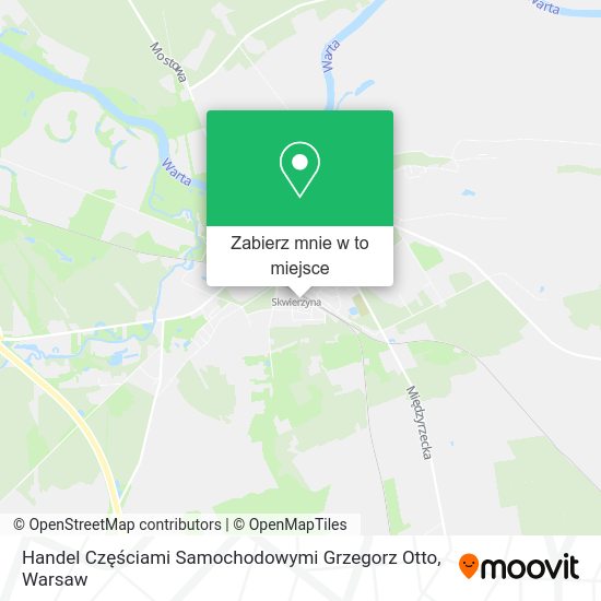 Mapa Handel Częściami Samochodowymi Grzegorz Otto