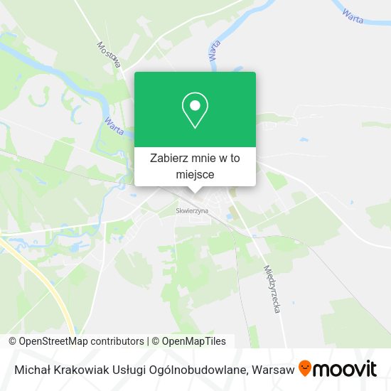 Mapa Michał Krakowiak Usługi Ogólnobudowlane