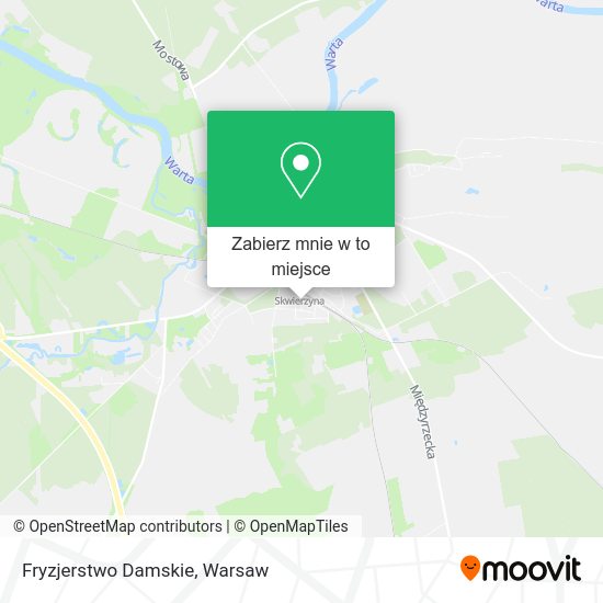 Mapa Fryzjerstwo Damskie