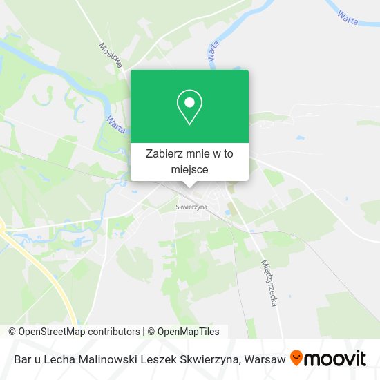 Mapa Bar u Lecha Malinowski Leszek Skwierzyna