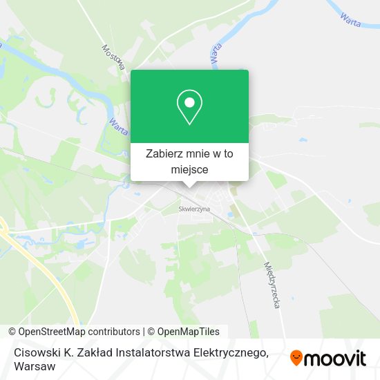 Mapa Cisowski K. Zakład Instalatorstwa Elektrycznego