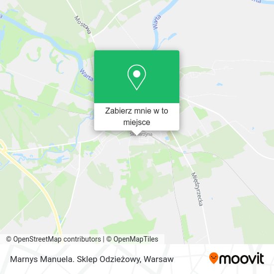 Mapa Marnys Manuela. Sklep Odzieżowy