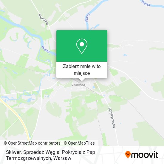 Mapa Skiwer. Sprzedaż Węgla. Pokrycia z Pap Termozgrzewalnych