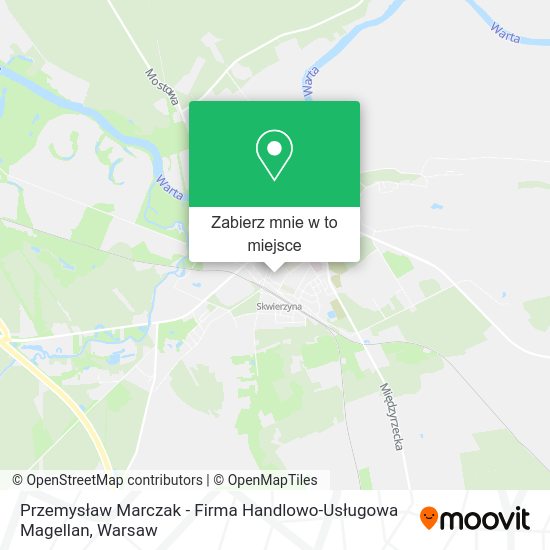 Mapa Przemysław Marczak - Firma Handlowo-Usługowa Magellan