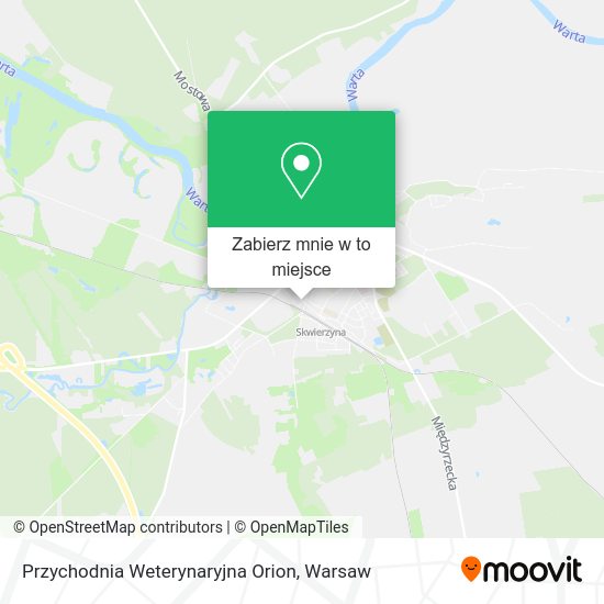 Mapa Przychodnia Weterynaryjna Orion