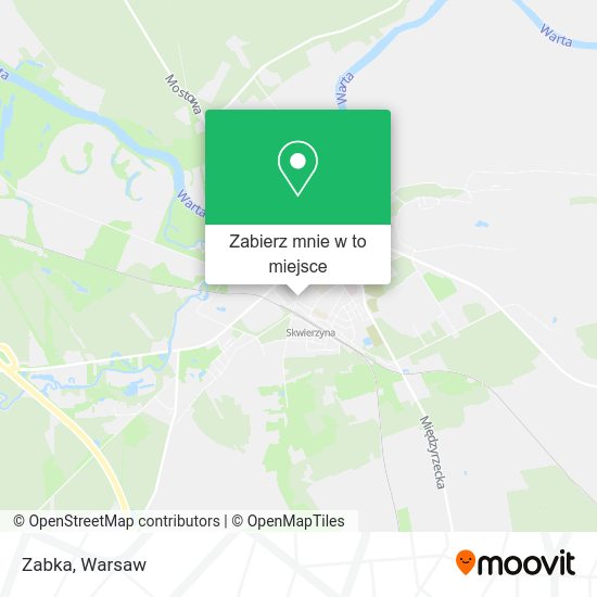 Mapa Zabka