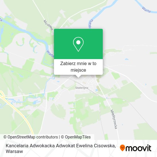 Mapa Kancelaria Adwokacka Adwokat Ewelina Cisowska