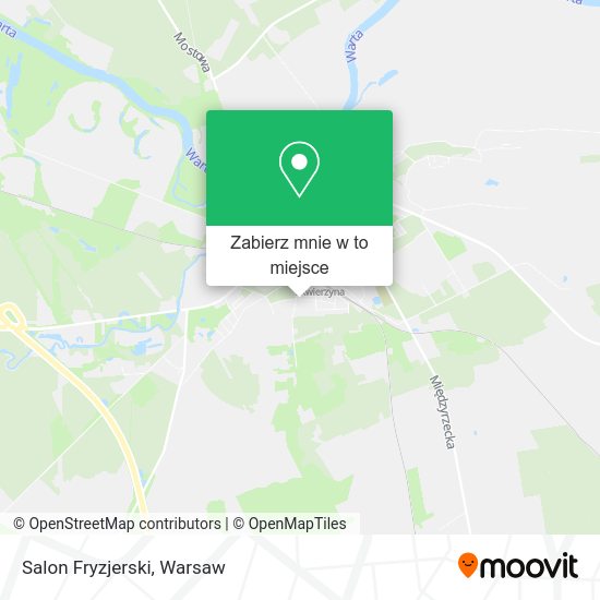 Mapa Salon Fryzjerski