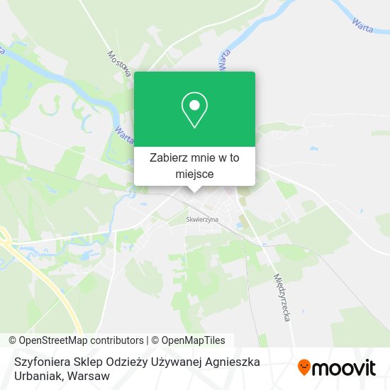 Mapa Szyfoniera Sklep Odzieży Używanej Agnieszka Urbaniak