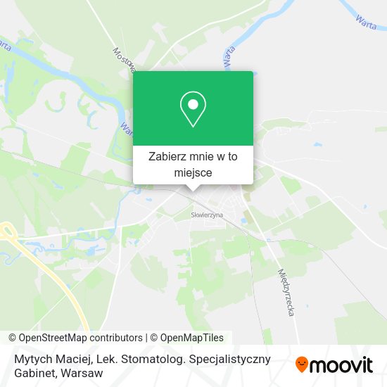 Mapa Mytych Maciej, Lek. Stomatolog. Specjalistyczny Gabinet