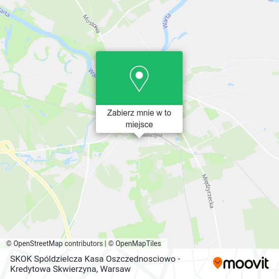 Mapa SKOK Spóldzielcza Kasa Oszczednosciowo - Kredytowa Skwierzyna