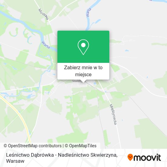 Mapa Leśnictwo Dąbrówka - Nadleśnictwo Skwierzyna