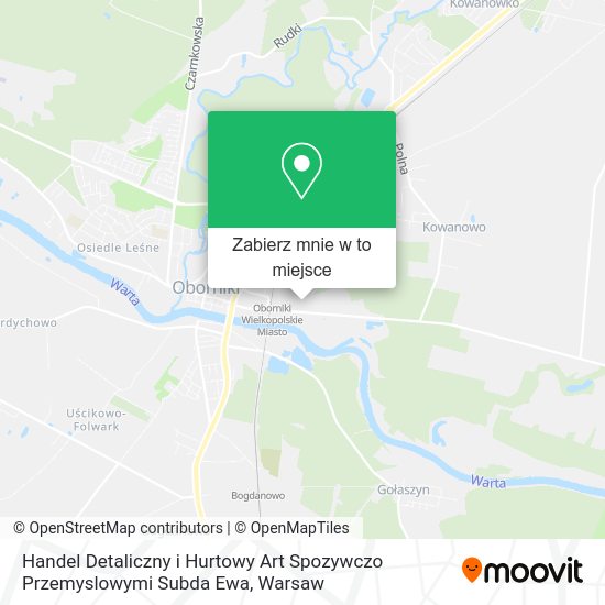 Mapa Handel Detaliczny i Hurtowy Art Spozywczo Przemyslowymi Subda Ewa