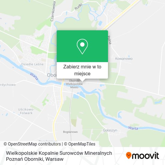 Mapa Wielkopolskie Kopalnie Surowców Mineralnych Poznań Oborniki