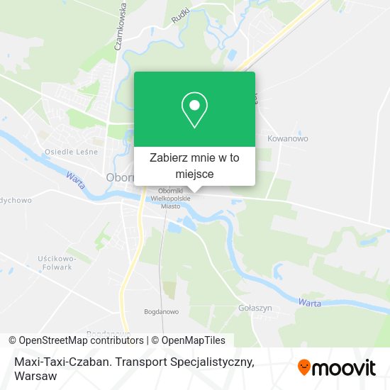 Mapa Maxi-Taxi-Czaban. Transport Specjalistyczny