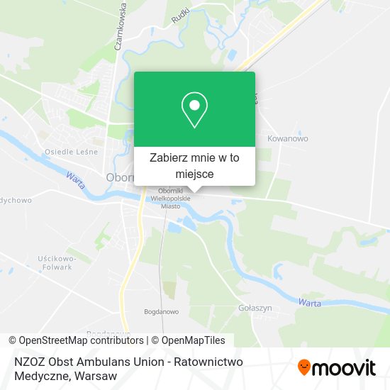 Mapa NZOZ Obst Ambulans Union - Ratownictwo Medyczne