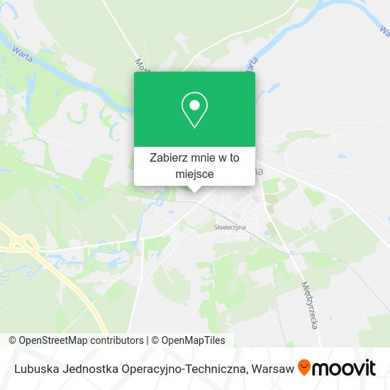 Mapa Lubuska Jednostka Operacyjno-Techniczna