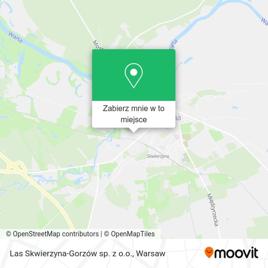 Mapa Las Skwierzyna-Gorzów sp. z o.o.