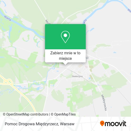 Mapa Pomoc Drogowa Międzyrzecz