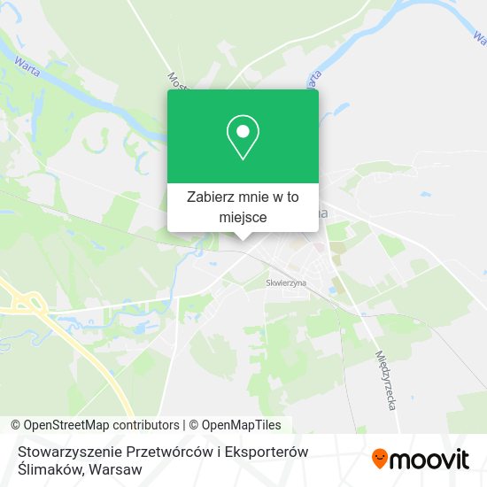 Mapa Stowarzyszenie Przetwórców i Eksporterów Ślimaków