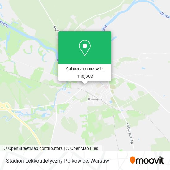 Mapa Stadion Lekkoatletyczny Polkowice