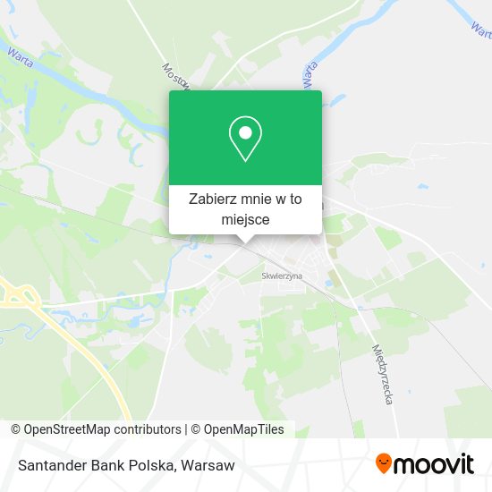 Mapa Santander Bank Polska