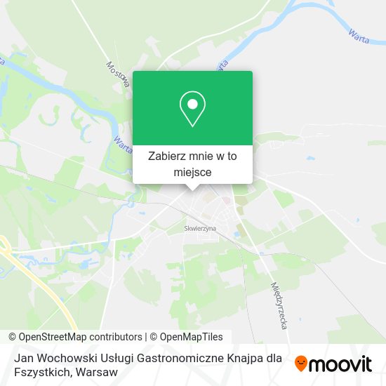 Mapa Jan Wochowski Usługi Gastronomiczne Knajpa dla Fszystkich