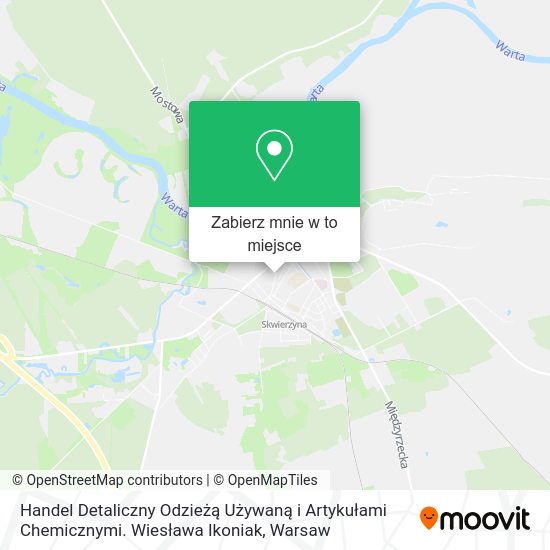 Mapa Handel Detaliczny Odzieżą Używaną i Artykułami Chemicznymi. Wiesława Ikoniak