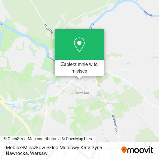 Mapa Meblux-Mieszków Sklep Meblowy Katarzyna Nawrocka