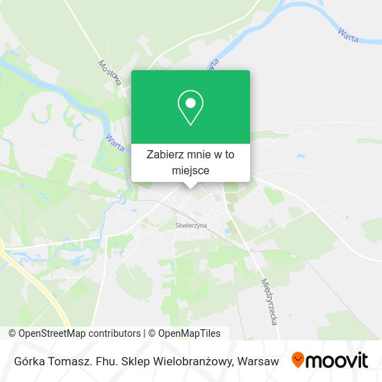 Mapa Górka Tomasz. Fhu. Sklep Wielobranżowy