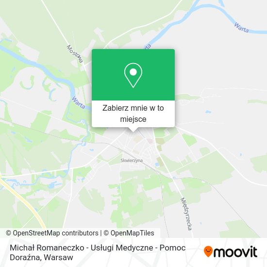 Mapa Michał Romaneczko - Usługi Medyczne - Pomoc Doraźna