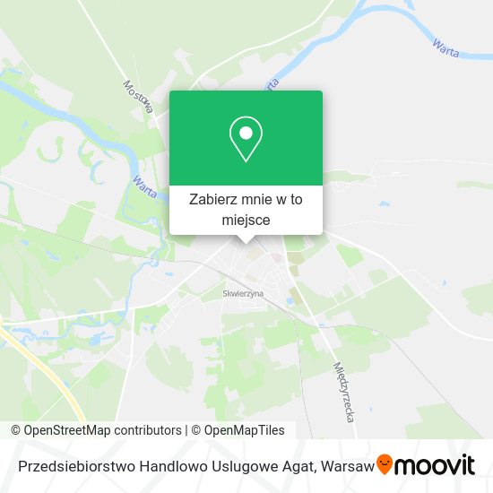 Mapa Przedsiebiorstwo Handlowo Uslugowe Agat