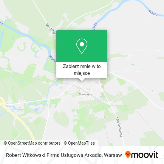 Mapa Robert Witkowski Firma Usługowa Arkadia